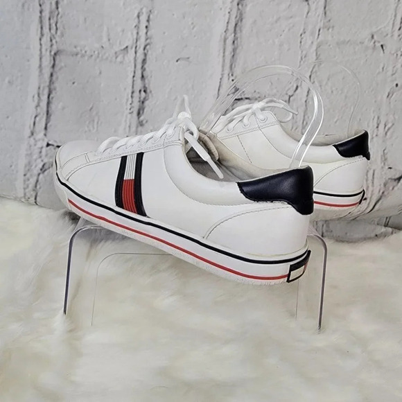 TOMMY Hilfiger Womens White Oneas Classic Low Top Preppy Sneaker Size 10 M - Picture 9 of 13